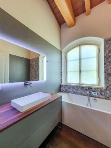 Villa Modigliani : Bathroom with tube