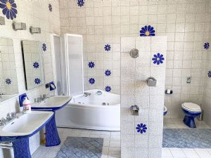 Villa Water : Bathroom with tube