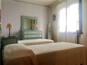 Villa Katia : спальня с двумя кроватями